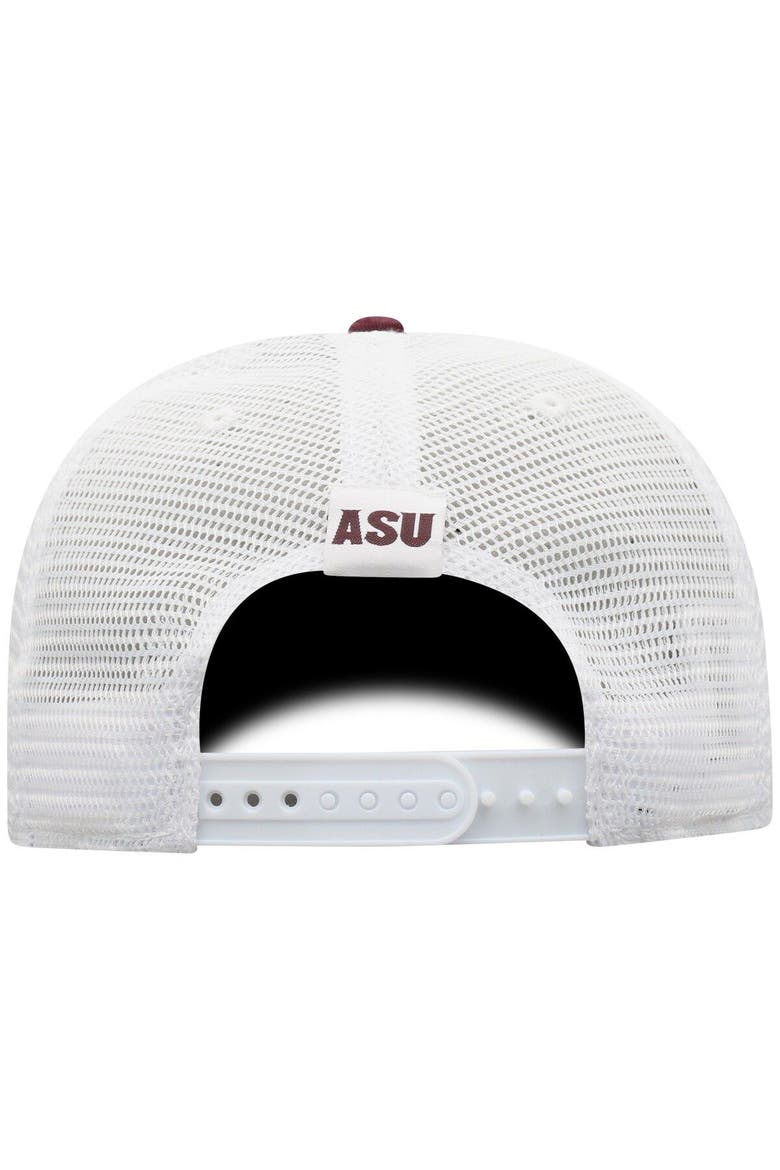 Men's Top of the World Maroon/White Arizona State Sun Devils Trucker Snapback Hat, Alternate, color, Maroon