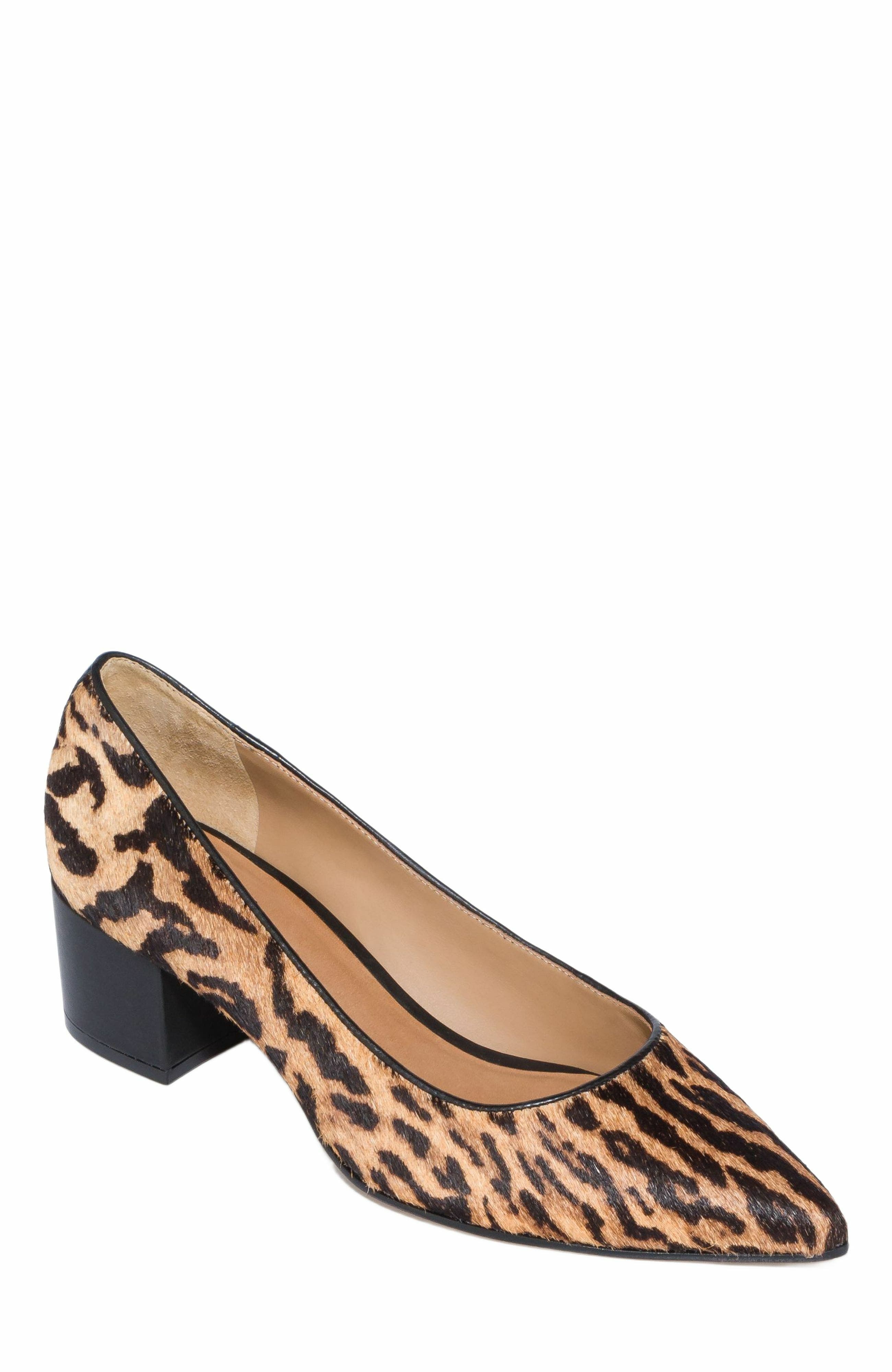 Bernardo Footwear Milie Haircalf Block Heel Pump, Alternate, color, 