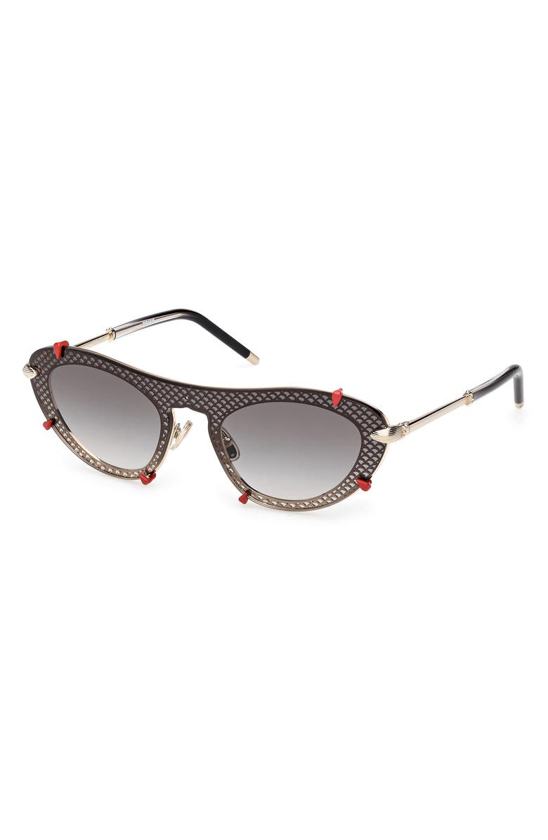 Christian Louboutin Oval Sunglasses, Alternate, color,