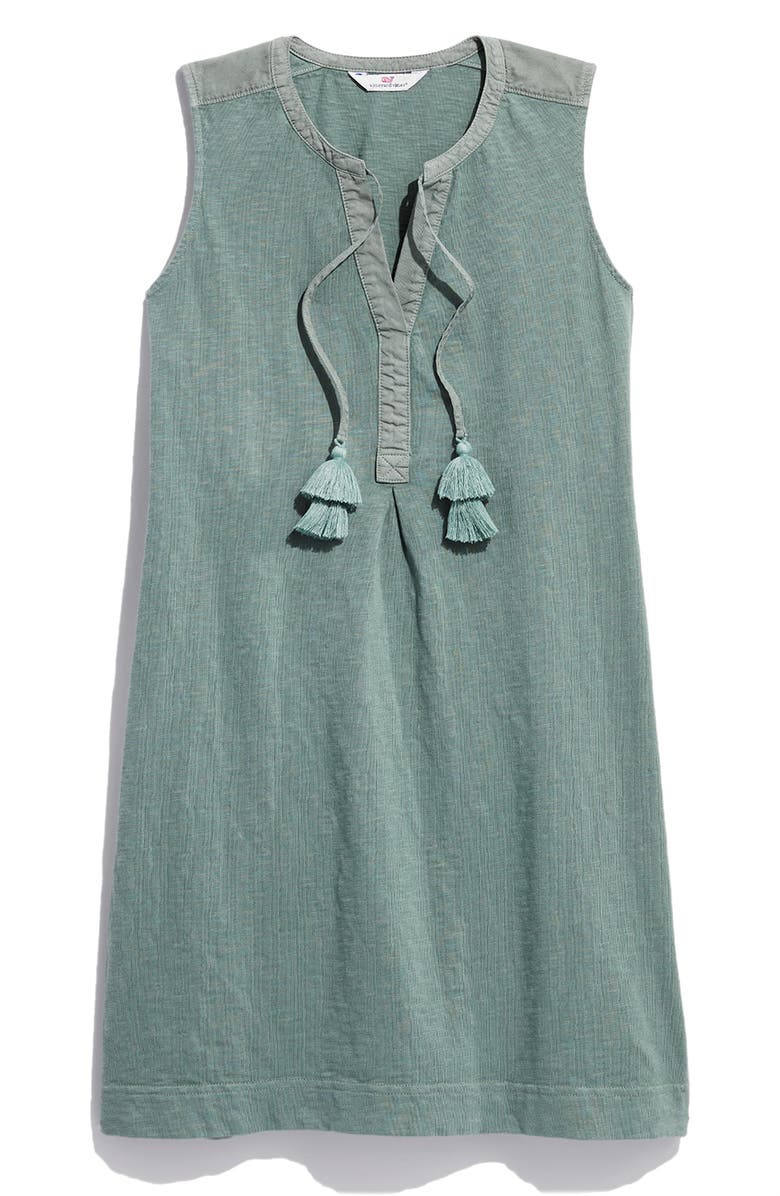 vineyard vines Sleeveless Tassel Tie Cover Up Tunic, Alternate, color, 