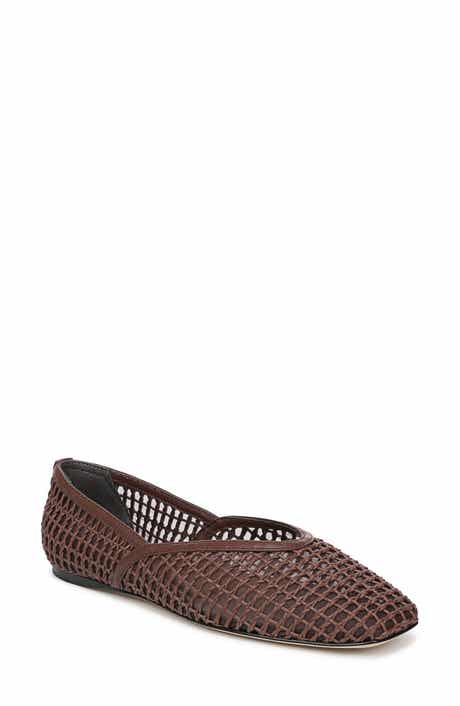 Flexa Square Toe Mesh Flat