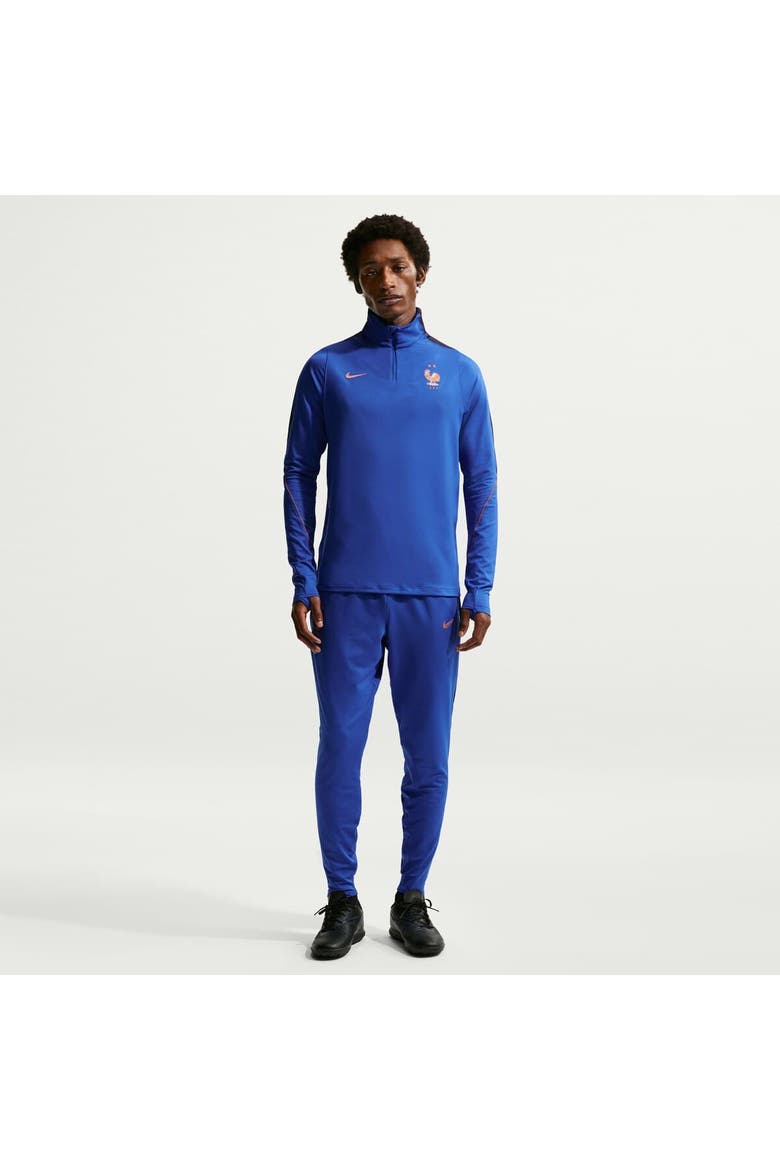 Men's Nike Blue France National Team 2026 Strike Dri-FIT Quarter-Zip Drill Top, Main, color, Blue