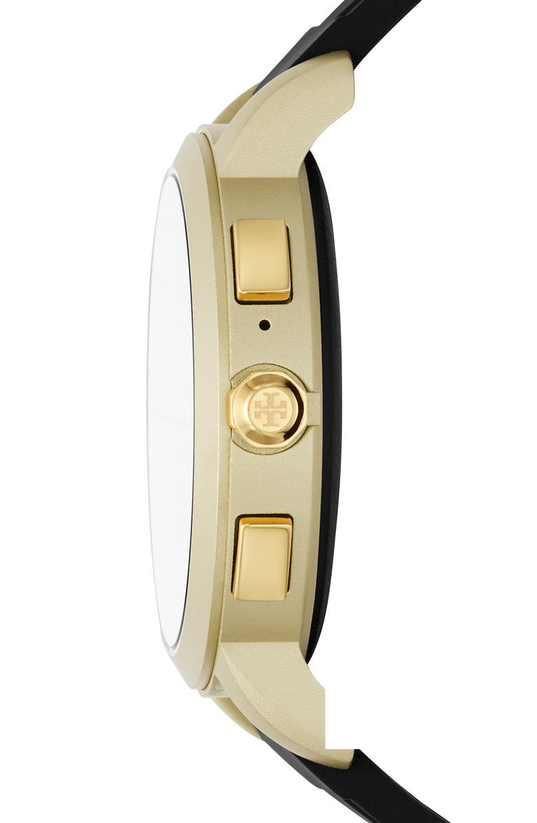 Tory Burch ToryTrack Touchscreen Silicone Smart Watch, 42mm, Alternate, color, 