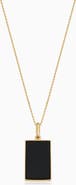 Oradina 14K Gold Tag Me Pendant Necklace