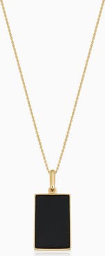 Oradina 14K Gold Tag Me Pendant Necklace