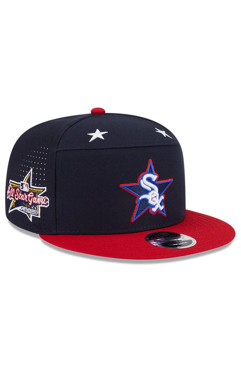 New Era Men's New Era Navy/Red  Chicago White Sox 2025 MLB All-Star Game Workout Side Patch 9FIFTY Snapback Hat, Main, color, Navy