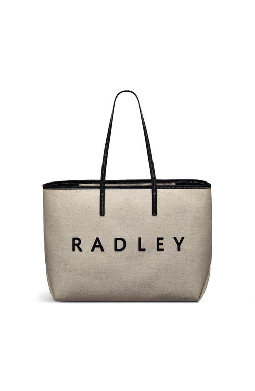 Radley Sutherland Row Large Open Top Tote Bag In Black