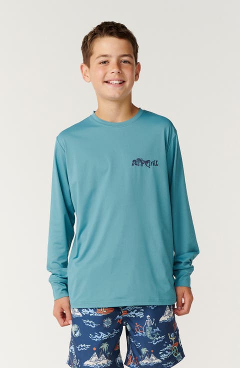 Kids' Rip-Tuals UPF Long Sleeve Rash Guard