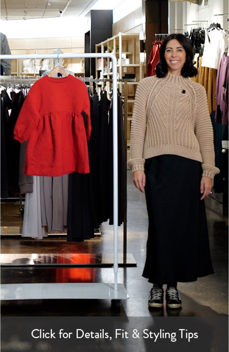 Kids' Bow Sweatshirt Dress, sales video thumbnail