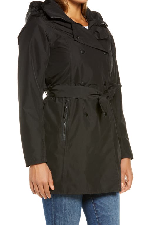 Helly Hansen Welsey Ii Insulated Waterproof Trench Coat In Black