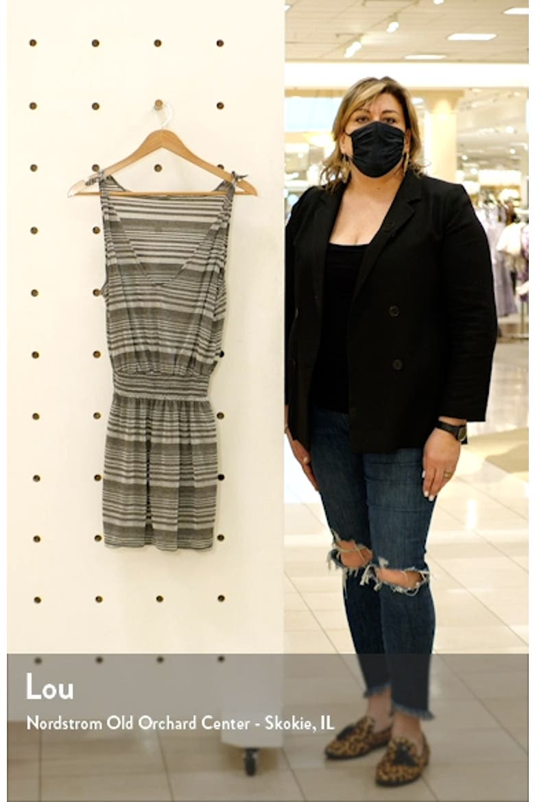 Shimmer Plunge Cover-Up Dress video