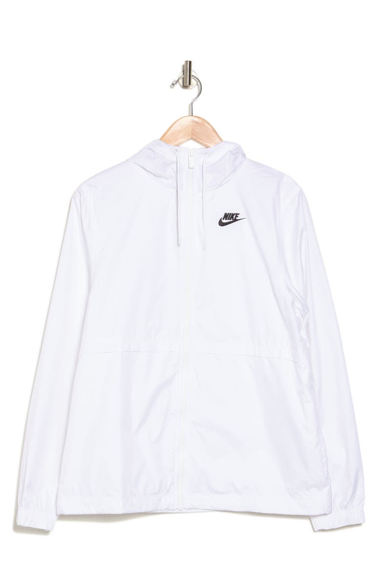 Nike Repel Water-Resistant Windbreaker Jacket, Alternate, color, 100 White/ Black