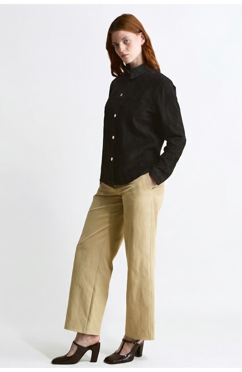 FURNIQ UK Sabine Suede Shirt, Alternate, color, 