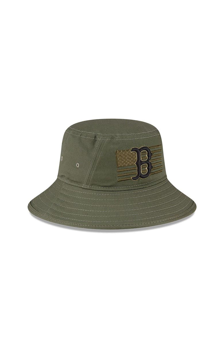 New Era Men's New Era Green Boston Red Sox 2023 Armed Forces Day Bucket Hat, Alternate, color, Green