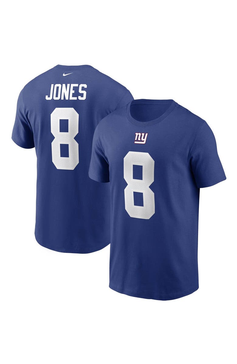 Nike Men's Nike Daniel Jones Royal New York Giants Name & Number T-Shirt, Main, color, 