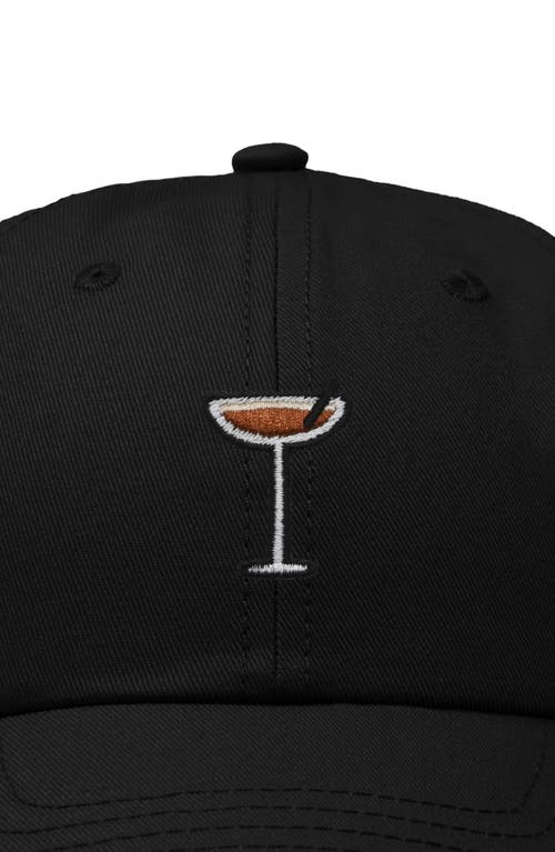 Shop Dalix Espresso Martini Embroidered Hat In Black