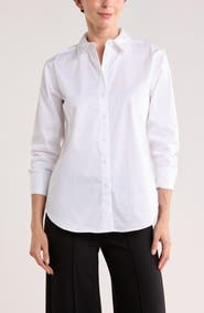 NORDSTROM RACK Boyfriend Fit Poplin Shirt