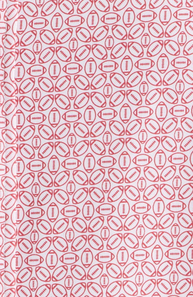 Johnston & Murphy XC+<sup>™</sup> Football Print Performance Button-Down Shirt, Alternate, color, Red
