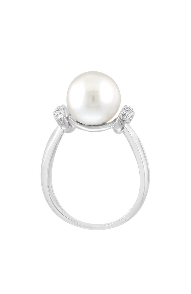 EFFY Diamond & Cultured Pearl Ring, Alternate, color, White