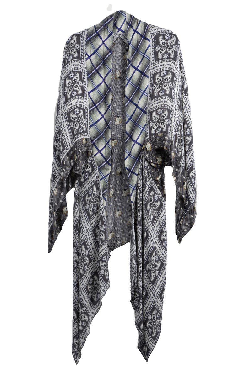 SAACHI Paisley Patchwork Drape Duster, Main, color, 