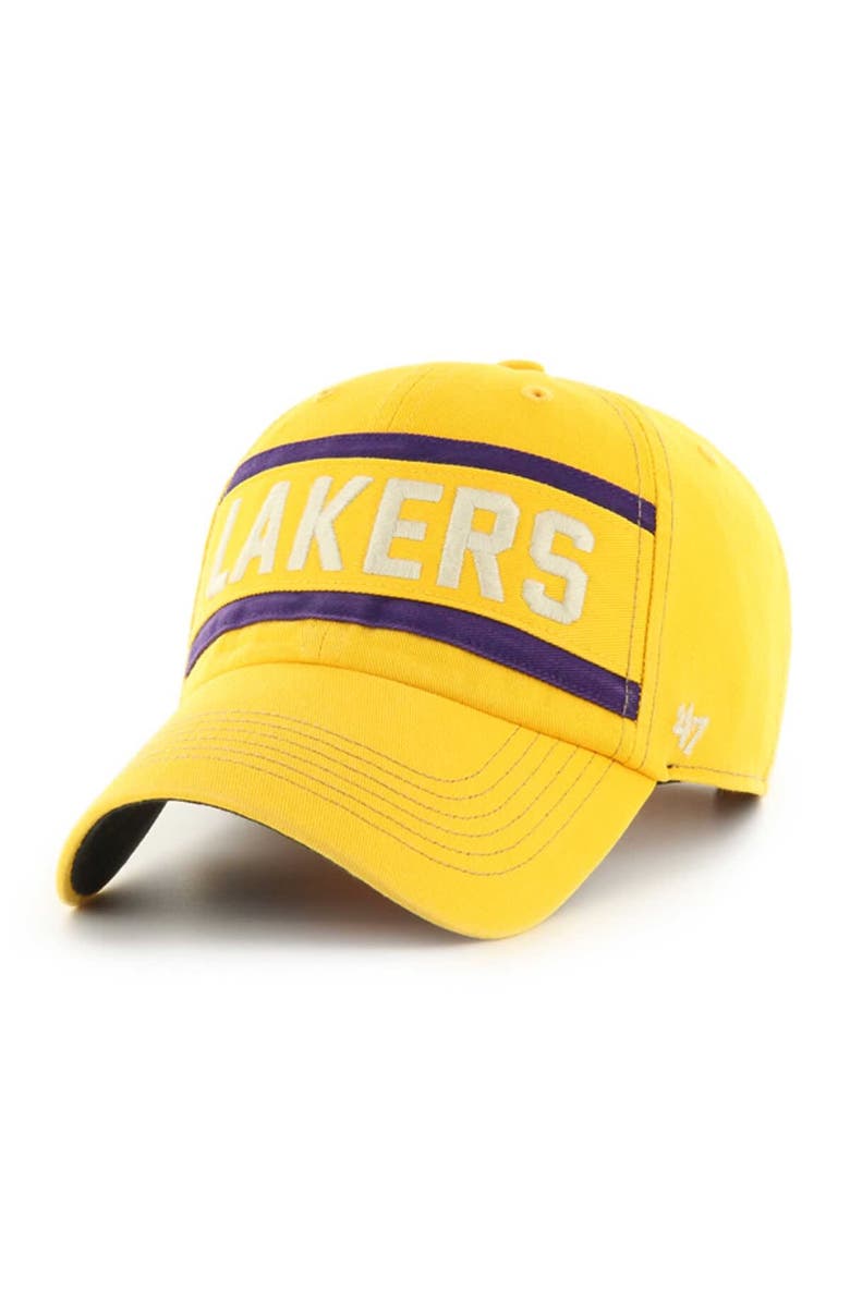 '47 Men's '47 Gold Los Angeles Lakers Quick Snap Clean Up Adjustable Hat, Alternate, color, 
