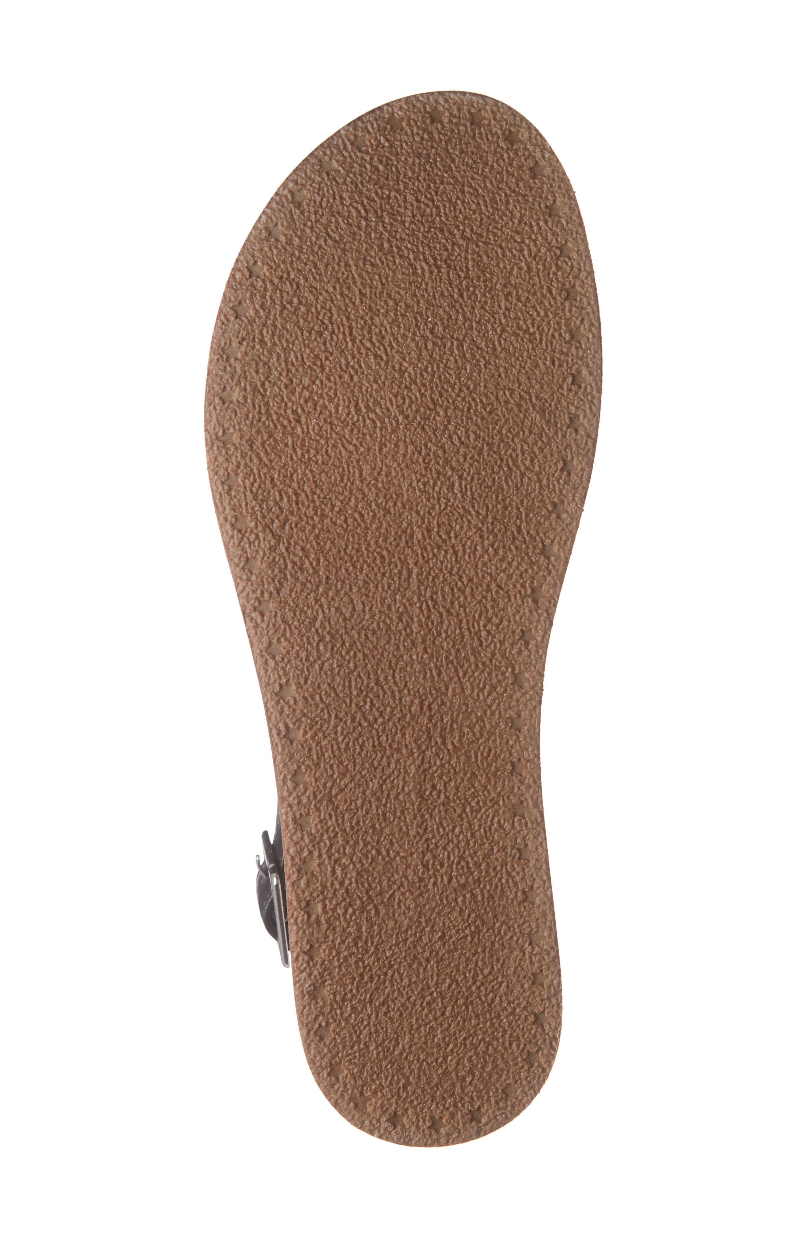 Teenie Sandal, Alternate, color, BLACK LEATHER