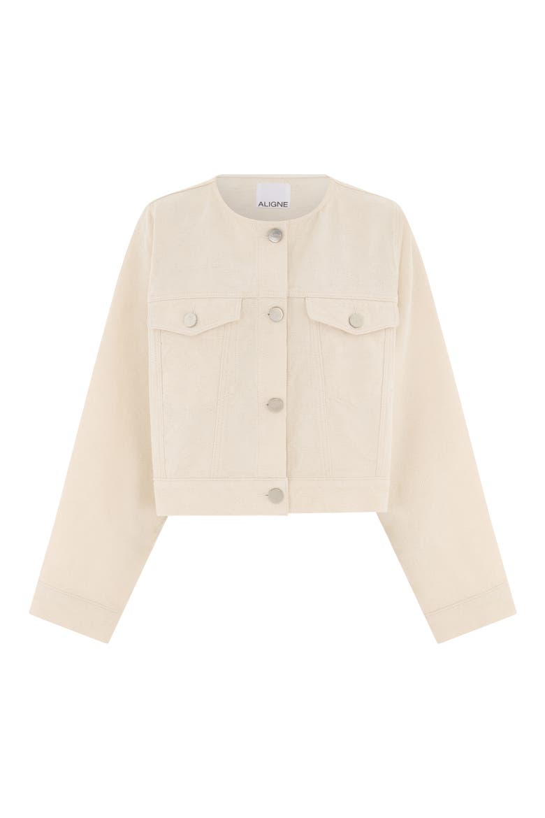 Diana Organic Cotton Denim Jacket, Alternate, color, ECRU