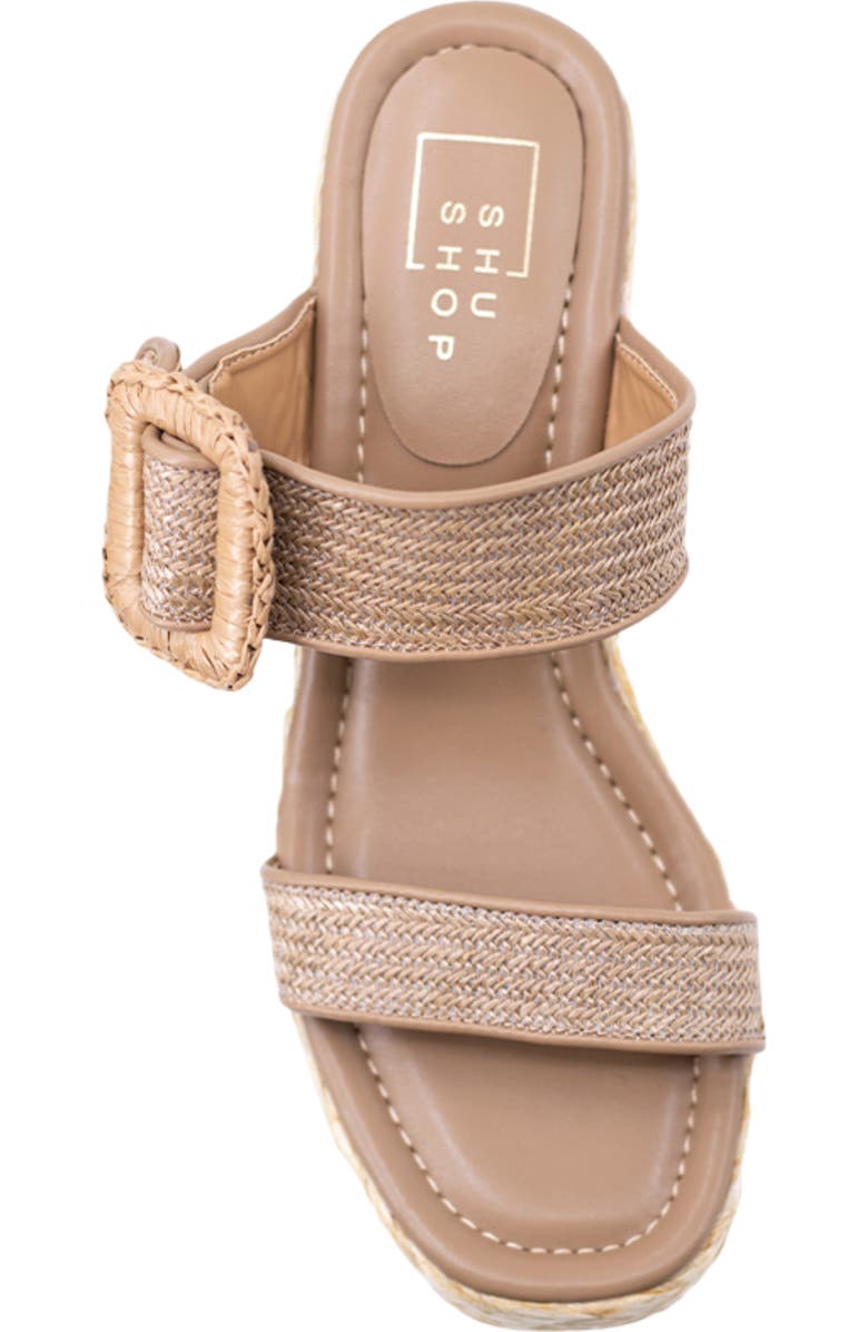 SHUSHOP Leena Platform Wedge Espadrille Sandal, Alternate, color, Natural