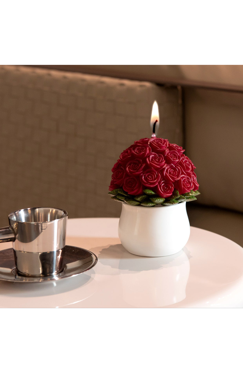 Southlake gifts Rose Bouquet Scented Candle, Alternate, color, Dark Red Rose