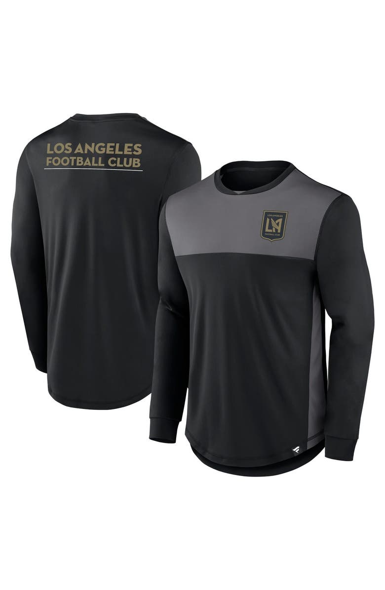 FANATICS Men's Fanatics Branded Black LAFC Mid Goal Long Sleeve T-Shirt, Main, color, 