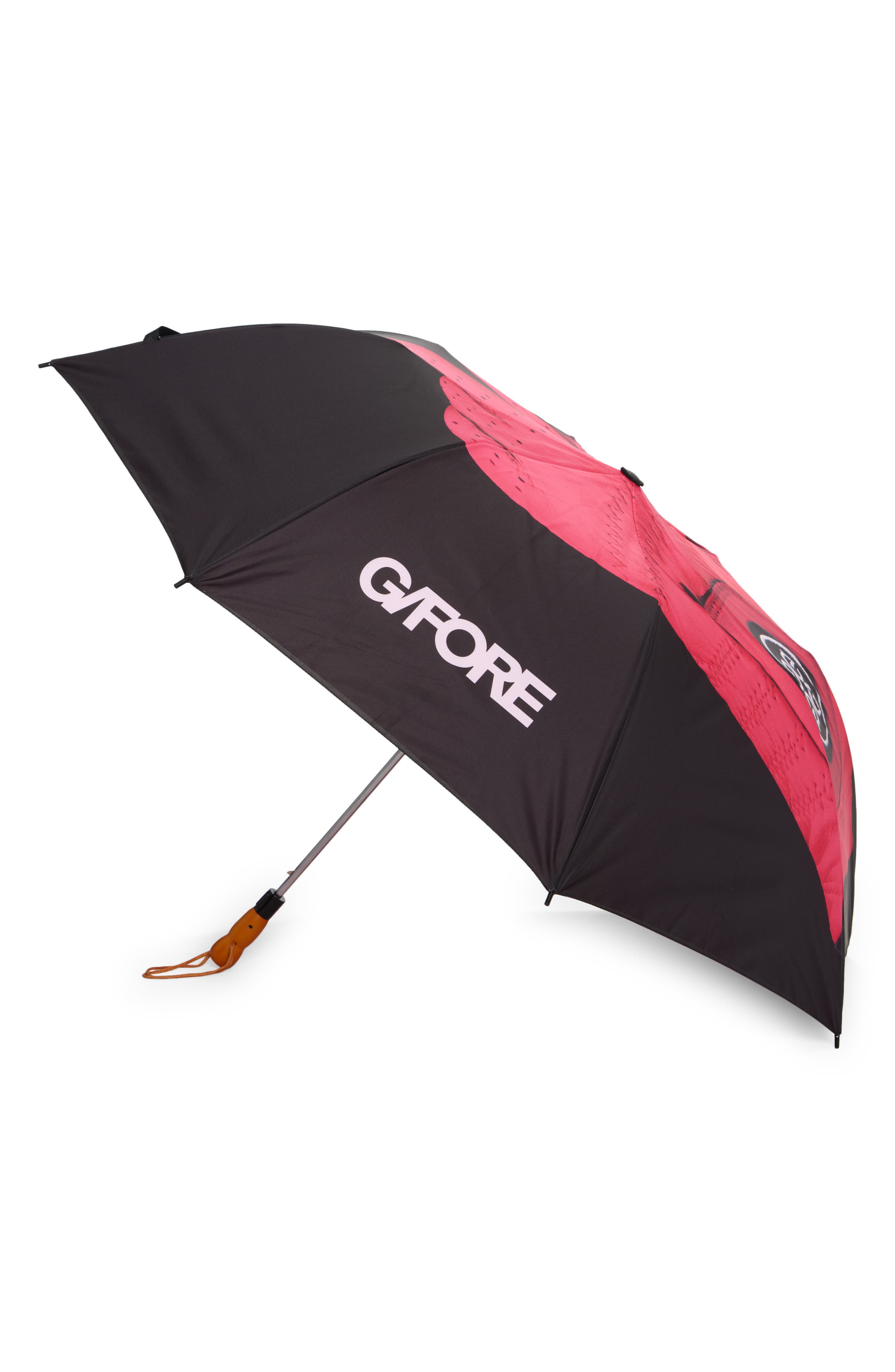 G/fore Peace Golf Travel Umbrella In Knockout Pink