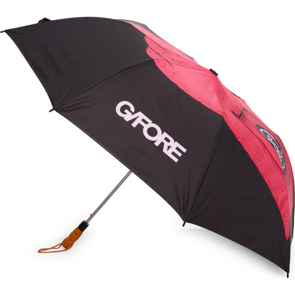 G/fore Peace Golf Travel Umbrella In Knockout Pink