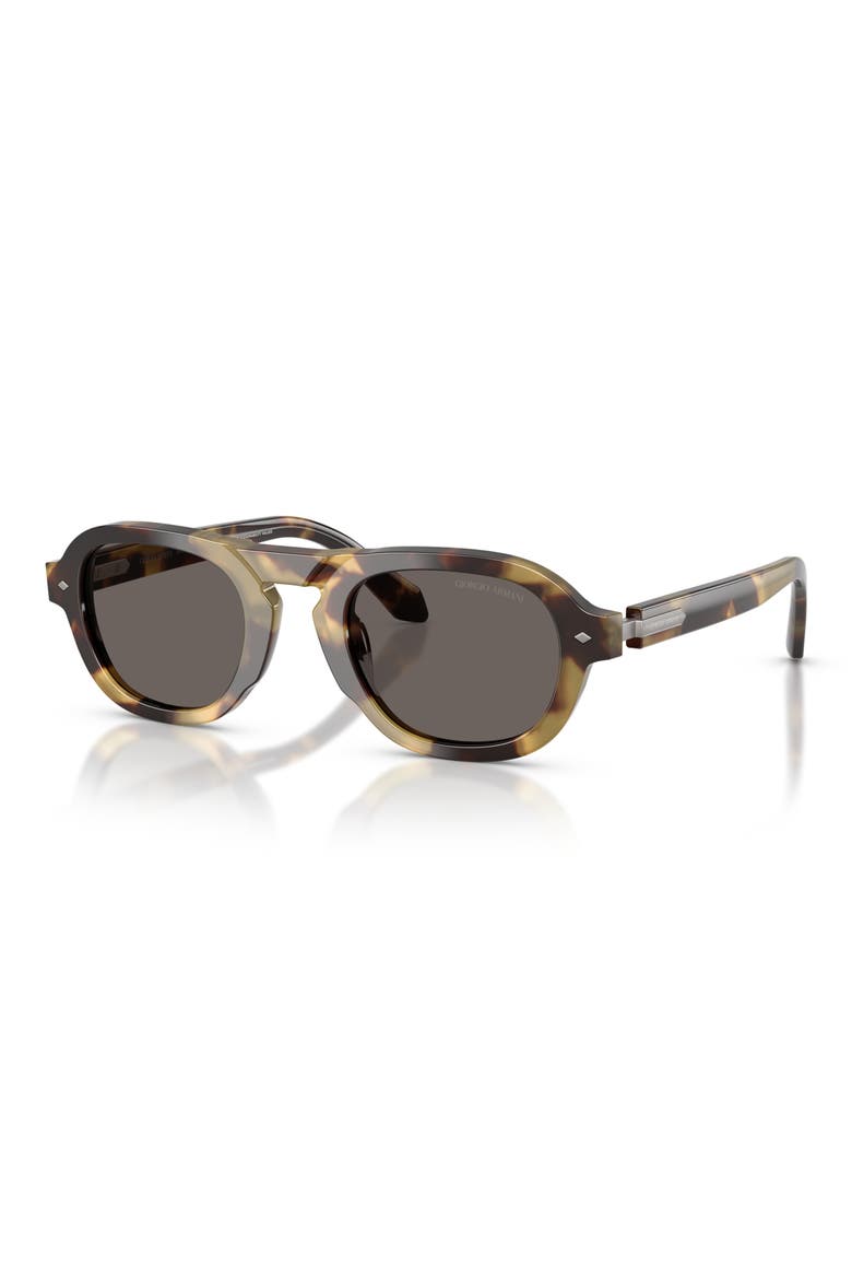 49mm Keyhole Pillow Sunglasses, Alternate, color, BROWN YELLOW HAVANA / GREY
