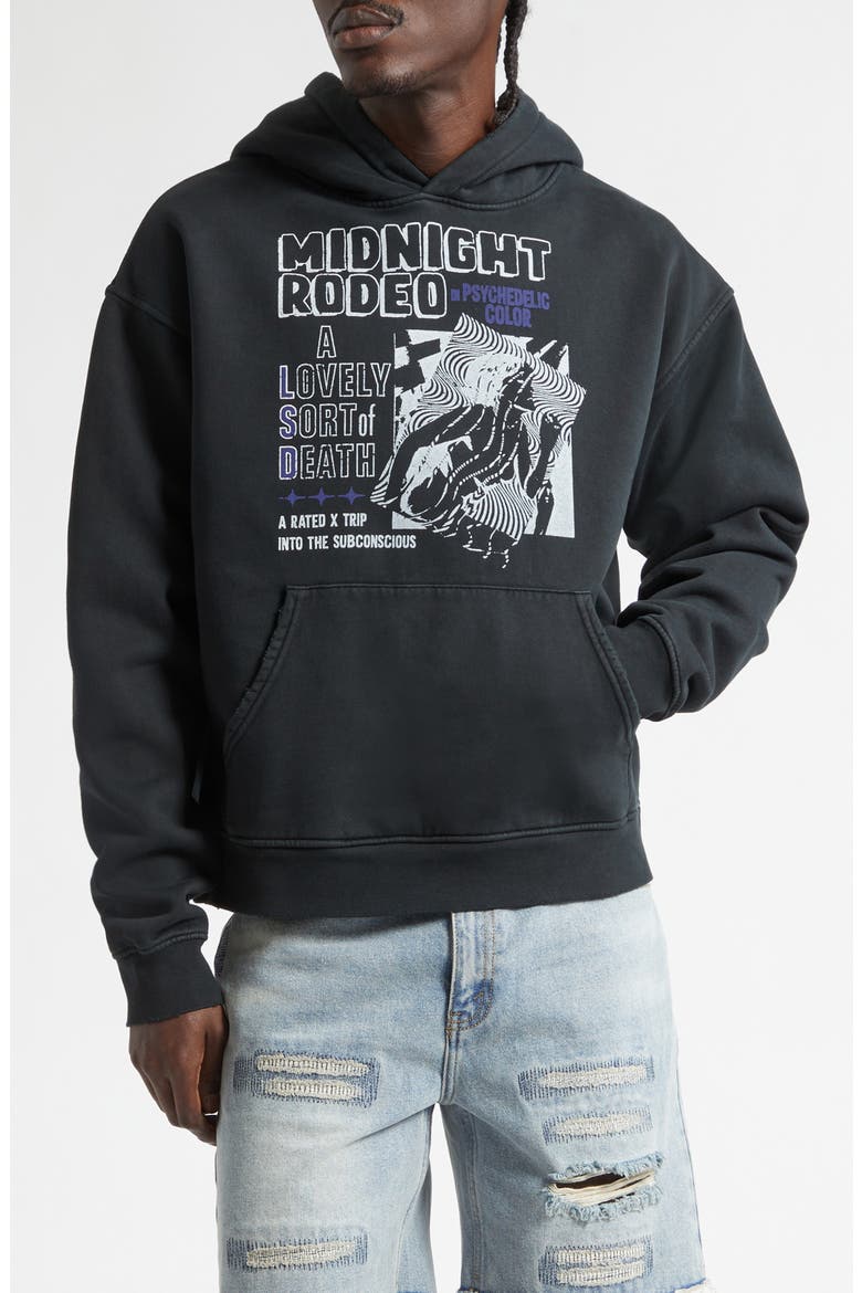 American Exxtasy Graphic Hoodie, Main, color, BLACK
