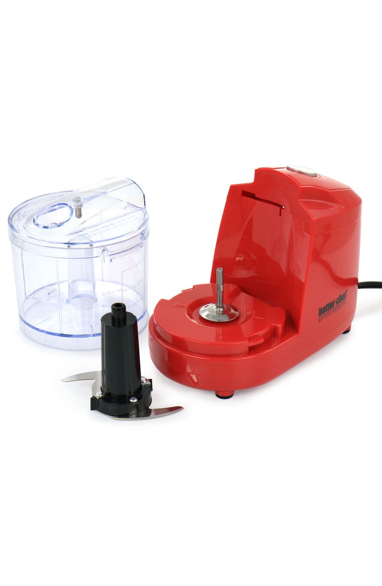 Better Chef Compact 12 Ounce Mini Chopper in Red, Alternate, color, Red