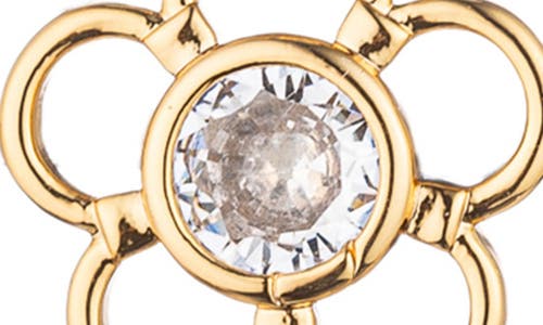 Eye Candy Los Angeles Charlotte Daisy Drop Earrings In Gold
