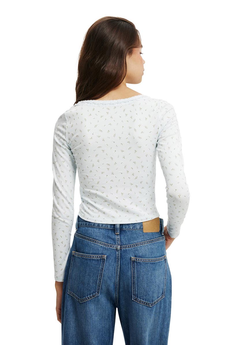 Cotton On Women's Annie Lace Tie Long Sleeve, Alternate, color, 