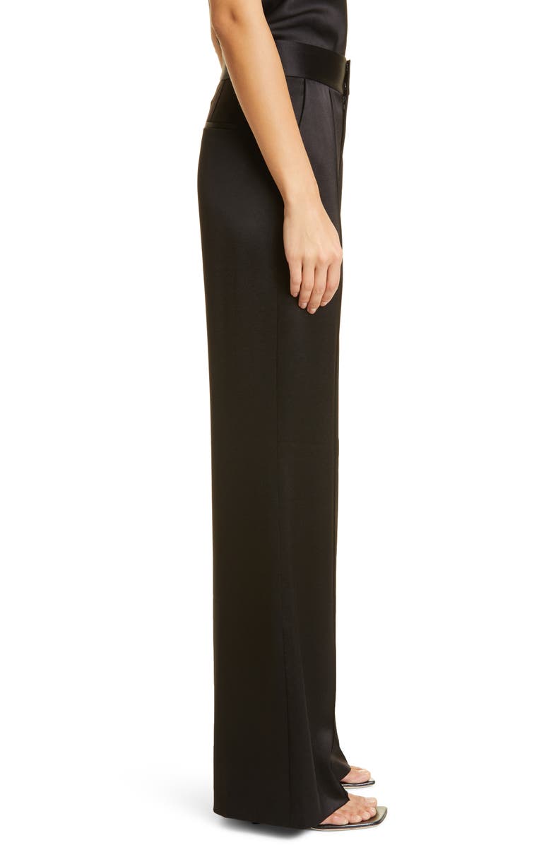 Alice + Olivia Dylan Wide Leg Satin Pants, Alternate, color, 