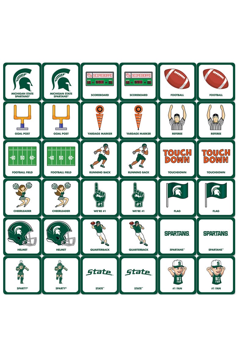 Michigan State Spartans Matching Game, Alternate, color, Multicolor