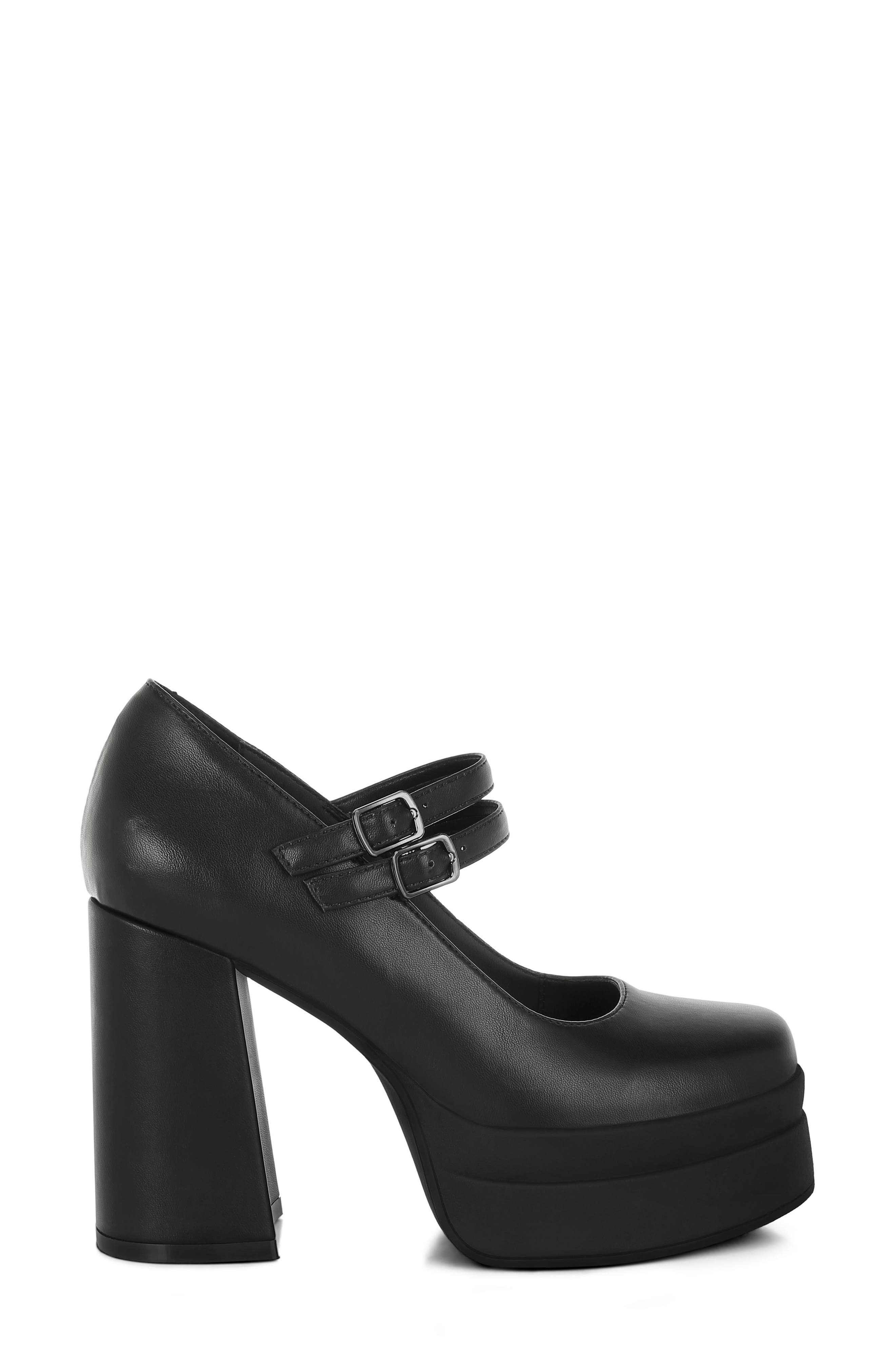 LONDON RAG Kenny Mary Jane Platform Pump, Alternate, color, Black