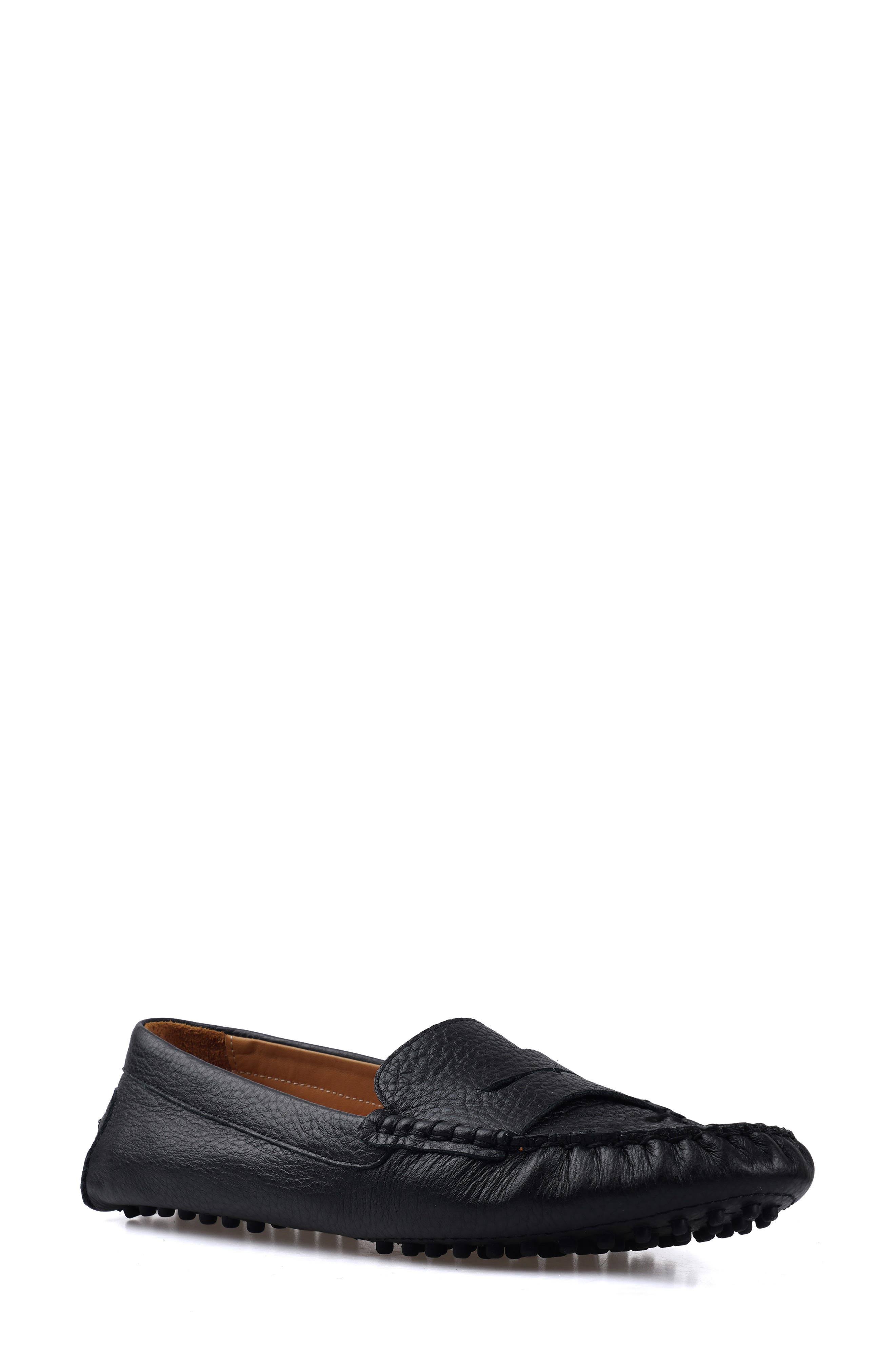 National Comfort Talulah Penny Loafer in Black Leather 