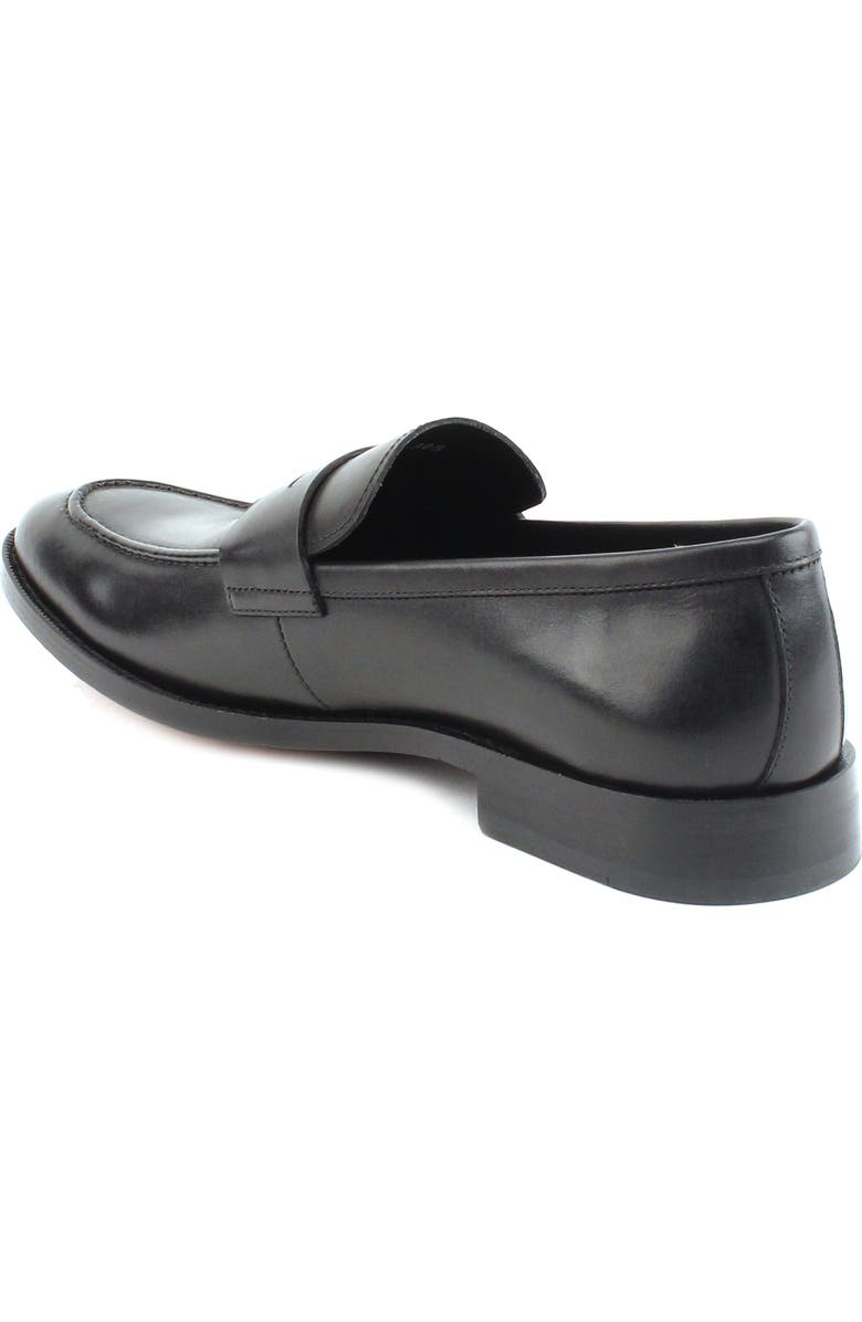 Gordon Rush Henderson Penny Loafer, Alternate, color, Black Leather