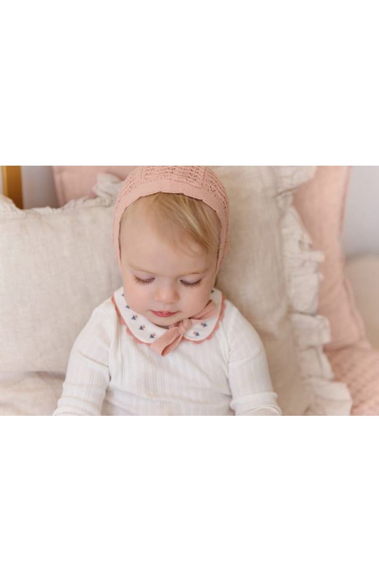 Ely's & Co. Looms Wave Collection - Tulip Collar Footie, Alternate, color, Ivory Tulip