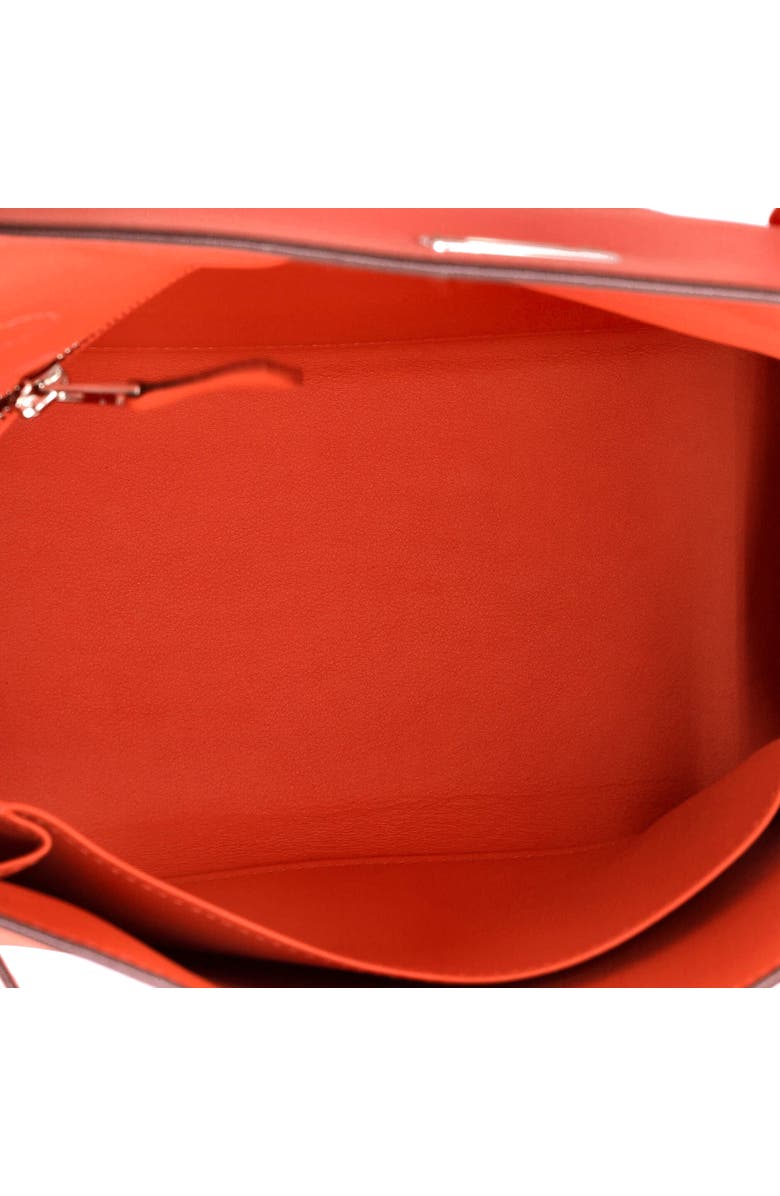 Pre-Owned Hermes Kelly Handbag Orange Swift with Palladium Hardware 25, Alternate, color, Orange Field