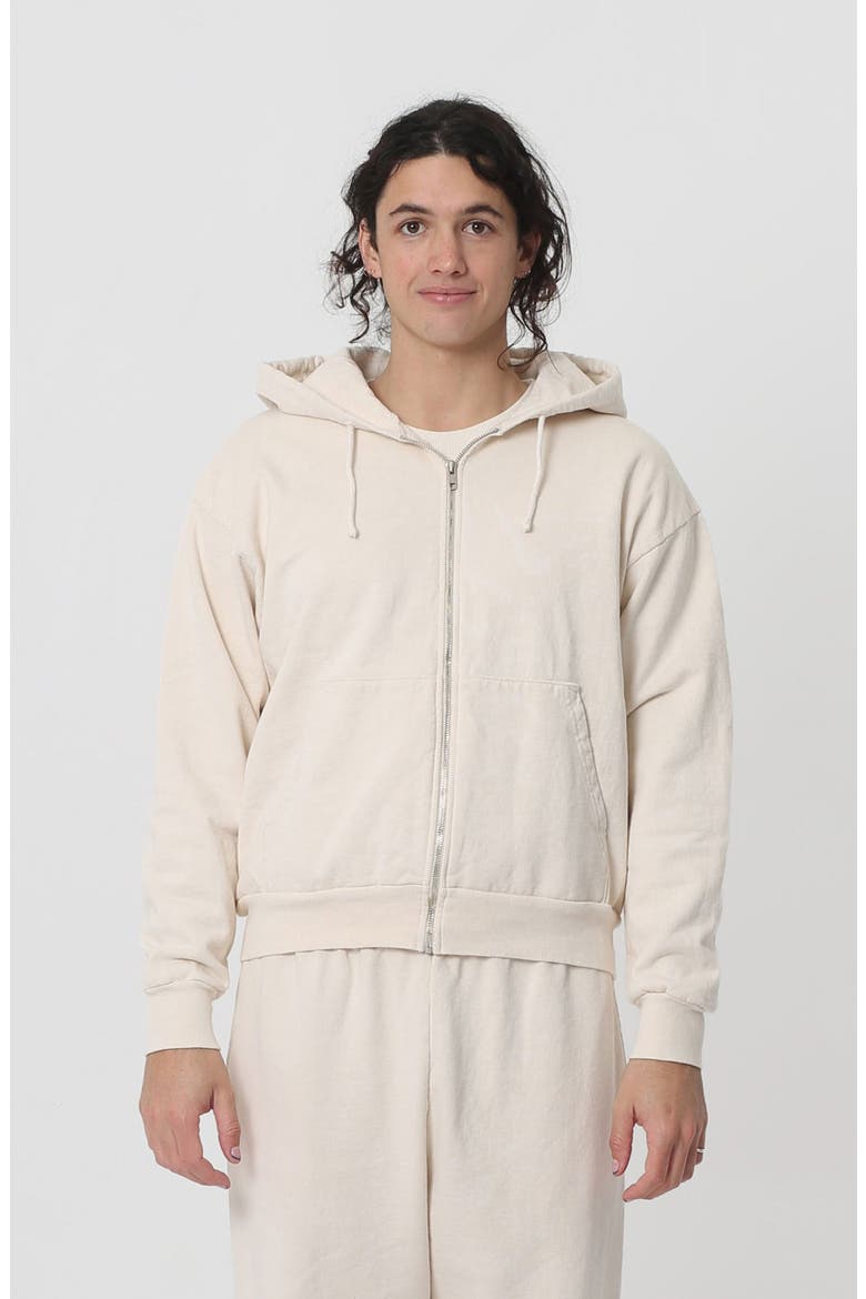Trash Zip Up Hoodie, Alternate, color, Scour