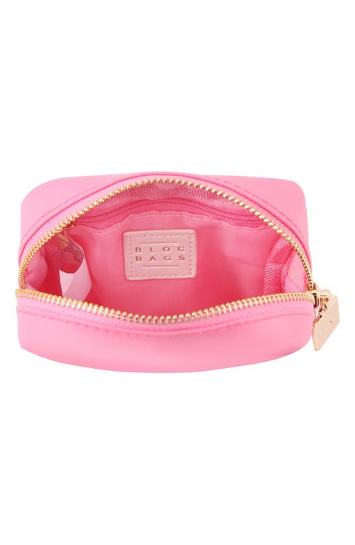 Bloc Bags Medium Pill Cosmetics Bag In Bubblegum Pink