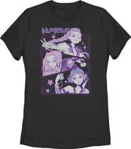 KPop Demon Hunters Women's KPop Demon Hunters Huntrix Group Panels  Graphic T-Shirt