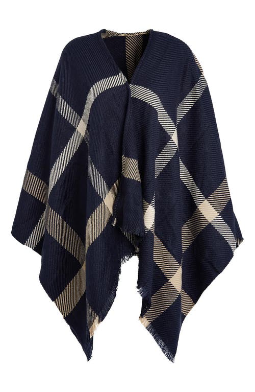 Barbour Blair Plaid Shawl In Blue