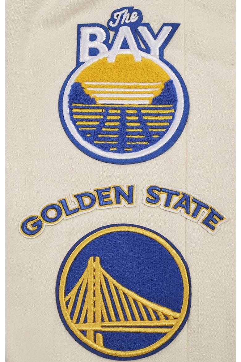 Men's Pro Standard Cream Golden State Warriors Retro Classic Fleece Sweatpants, Alternate, color, Cream