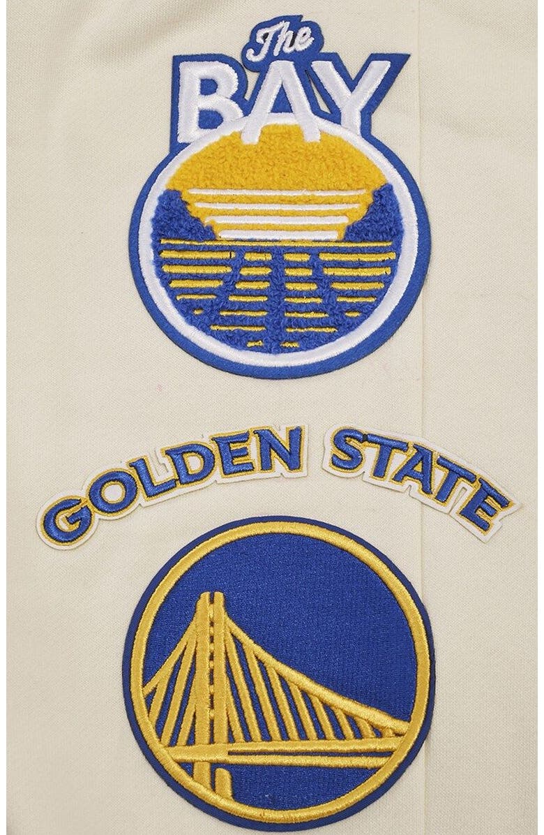 PRO STANDARD Men's Pro Standard Cream Golden State Warriors Retro Classic Fleece Sweatpants, Alternate, color, Cream